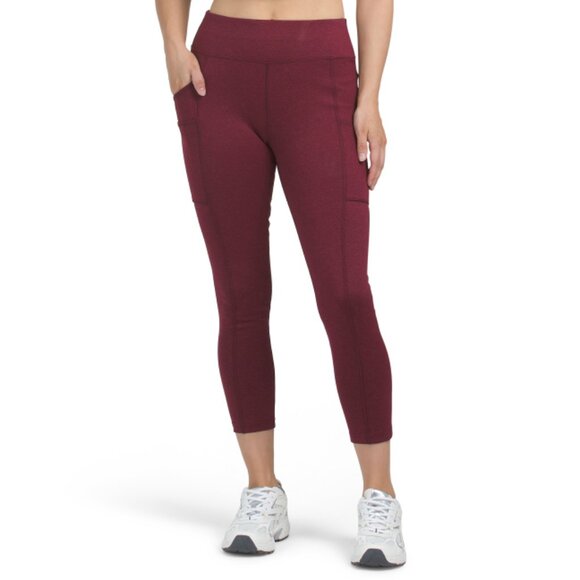 CARHARTT bordeaux Force Fitted Ankle Length Leggings - Picture 1 of 2